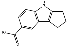 CYCLOPENT[B]INDOLE-7-CARBOXYLIC ACID, 1,2,3,4-TETRAHYDRO Struktur