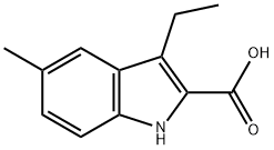 1H-Indole-2-carboxylicacid,3-ethyl-5-methyl-(9CI) Struktur