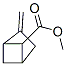 Bicyclo[2.1.1]hexane-5-carboxylic acid, 2-methylene-, methyl ester, Struktur