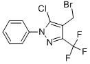 4-Bromomethyl-5-chloro-1-phenyl-3-trifluoromethyl-1H-pyrazole Struktur