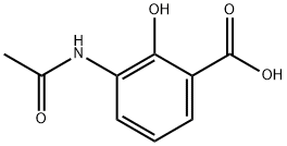 Benzoic acid, 3-(acetylamino)-2-hydroxy- (9CI) Struktur