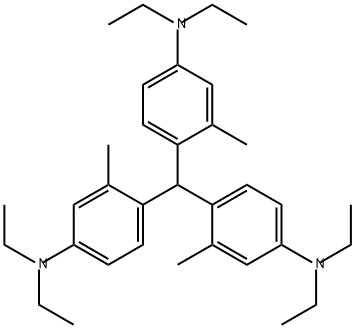 TRIS(2-METHYL-4-DIETHYLAMINOPHENYL)METHANE Struktur