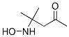 2-Pentanone, 4-(hydroxyamino)-4-methyl- (9CI) Struktur