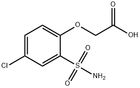 4-chloro-2-sulfonamidophenoxyacetic acid Struktur