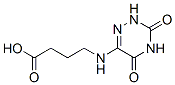 Butanoic acid, 4-[(2,3,4,5-tetrahydro-3,5-dioxo-1,2,4-triazin-6-yl)amino]- (9CI) Struktur