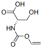 N-[vinyloxycarbonyl]-L-serine Struktur