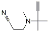 Propanenitrile, 3-[(1,1-dimethyl-2-propynyl)methylamino]- (9CI) Struktur