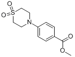 METHYL 4-(1,1-DIOXOTHIOMORPHOLINO)BENZOATE Struktur