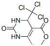 5-Pyrimidinecarboxylicacid,1,2,3,4-tetrahydro-6-methyl-2-oxo-4-(trichloromethyl)-,methylester(9CI) Struktur