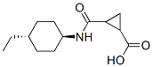 Cyclopropanecarboxylic acid, 2-[[(trans-4-ethylcyclohexyl)amino]carbonyl]-, Struktur