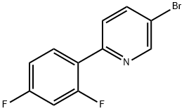 5-bromo-2-(2,4-difluorophenyl)pyridine Struktur