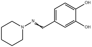 1,2-Benzenediol, 4-[(1-piperidinylimino)methyl]- (9CI) Struktur