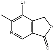 2-METHYL-3-HYDROXY-4-HYDROXYMETHYL-5-CARBOXYPYRIDINE LACTONE Struktur