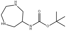 Carbamic acid, (hexahydro-1H-1,4-diazepin-6-yl)-, 1,1-dimethylethyl ester Struktur