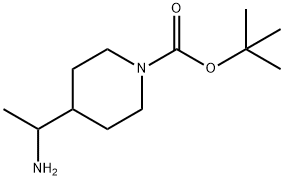 TERT-BUTYL 4-(1-AMINOETHYL)PIPERIDINE-1-CARBOXYLATE Struktur