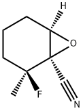 7-Oxabicyclo[4.1.0]heptane-1-carbonitrile,2-fluoro-2-methyl-,(1R,2S,6R)- Struktur