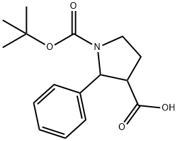 2-PHENYL-PYRROLIDINE-1,3-DICARBOXYLIC ACID 1-TERT-BUTYL ESTER Struktur