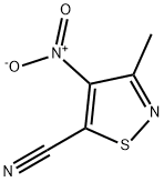 3-Methyl-4-nitro-isothiazole-5-carbonitrile Struktur