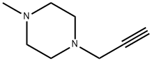 1-Methyl-4-prop-2-ynyl-piperazine Struktur