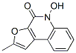 Furo[2,3-c]quinolin-4(5H)-one, 5-hydroxy-2-methyl- (9CI) Struktur