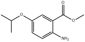 Benzoic acid, 2-amino-5-(1-methylethoxy)-, methyl ester (9CI) Struktur