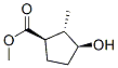 Cyclopentanecarboxylic acid, 3-hydroxy-2-methyl-, methyl ester, (1R,2S,3S)- Struktur