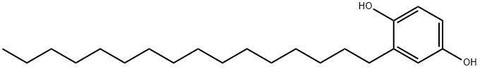 2-Hexadecyl-1,4-benzenediol Struktur