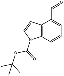 TERT-BUTYL 4-FORMYL-1H-INDOLE-1-CARBOXYLATE Struktur