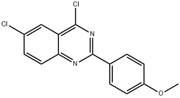 4,6-DICHLORO-2-(4-METHOXY-PHENYL)-QUINAZOLINE Struktur