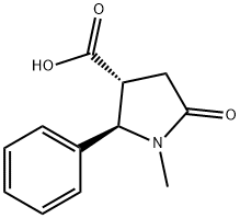 1-Methyl-5-oxo-2-phenylpyrrolidine-3-carboxylic acid Struktur