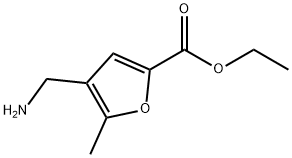 2-Furancarboxylicacid,4-(aminomethyl)-5-methyl-,ethylester(9CI) Struktur