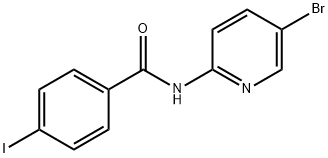 N-(5-BROMO-2-PYRIDINYL)-4-IODO-BENZAMIDE Struktur