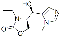 2-Oxazolidinone,3-ethyl-4-[(R)-hydroxy(1-methyl-1H-imidazol-5-yl)methyl]-,(4R)-(9CI) Struktur