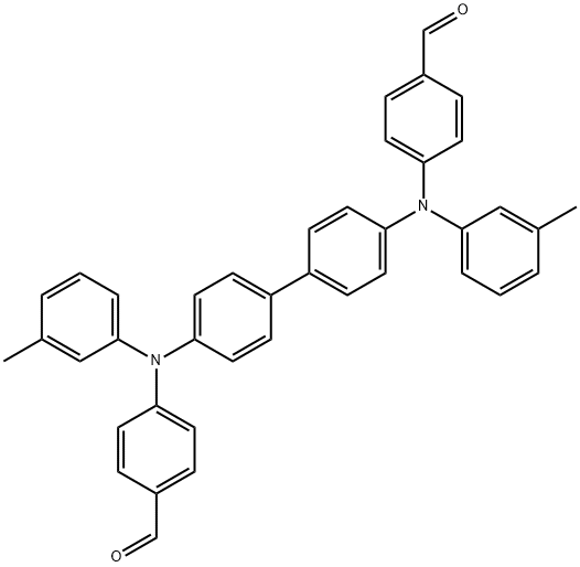 N,N'-Di-m-tolyl-N,N'-di(4-formylphenyl)benzidin Struktur