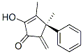 2-Cyclopenten-1-one, 2-hydroxy-3,4-dimethyl-5-methylene-4-phenyl-, (4R)- (9CI) Struktur