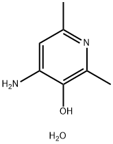 3-Pyridinol, 4-amino-2,6-dimethyl-, monohydrate (9CI) Struktur