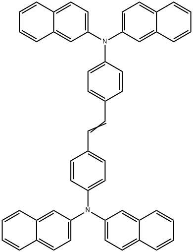 4,4'-Di(dinaphthyl-2-ylamino)stilbene Struktur