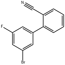 3'-BROMO-5'-FLUOROBIPHENYL-2-CARBONITRILE Struktur