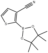 5-CYANOTHIOPHENE-2-BORONIC ACID PINACOL ESTER Struktur