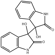 1,1',3,3'-Tetrahydro-3,3'-dihydroxy-3,3'-bi[2H-indole]-2,2'-dione Struktur