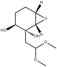 7-Oxabicyclo[4.1.0]heptane-2,3-diol, 2-(2,2-dimethoxyethyl)-, (1S,2R,3S,6S)- (9CI) Struktur