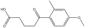 5-(4-METHOXY-2-METHYLPHENYL)-5-OXOVALERIC ACID Struktur