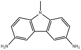 9-methyl-9H-carbazole-3,6-diamine Struktur