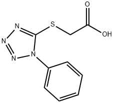 (1-PHENYL-1H-TETRAZOL-5-YL)THIO]ACETIC ACID Struktur