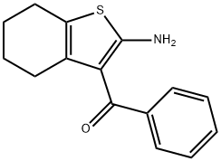 (2-AMINO-4,5,6,7-TETRAHYDRO-BENZO[B]THIOPHEN-3-YL)-PHENYL-METHANONE Struktur