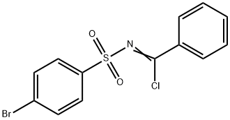 4-BROMO-N-(CHLORO-PHENYL-METHYLENE)-BENZENESULFONAMIDE Struktur