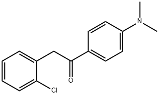 2-(2-CHLOROPHENYL)-1-[4-(DIMETHYLAMINO)PHENYL]-1-ETHANONE Struktur