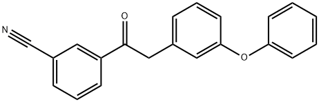 3-[2-(3-PHENOXYPHENYL)ACETYL]BENZONITRILE Struktur