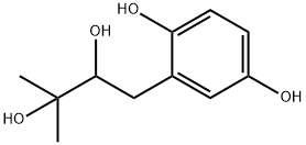 1,4-Benzenediol, 2-(2,3-dihydroxy-3-methylbutyl)- (9CI) Struktur