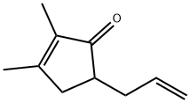 2-Cyclopenten-1-one, 2,3-dimethyl-5-(2-propenyl)- (9CI) Struktur